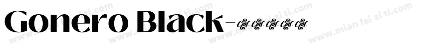 Gonero Black字体转换